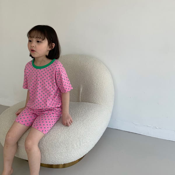 LITTLE COLLI - Korean Children Fashion - #Kfashion4kids - Apple Rip Top Bottom Set - 8