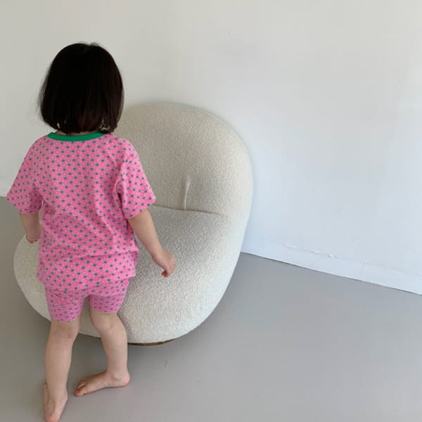 LITTLE COLLI - Korean Children Fashion - #Kfashion4kids - Apple Rip Top Bottom Set - 9