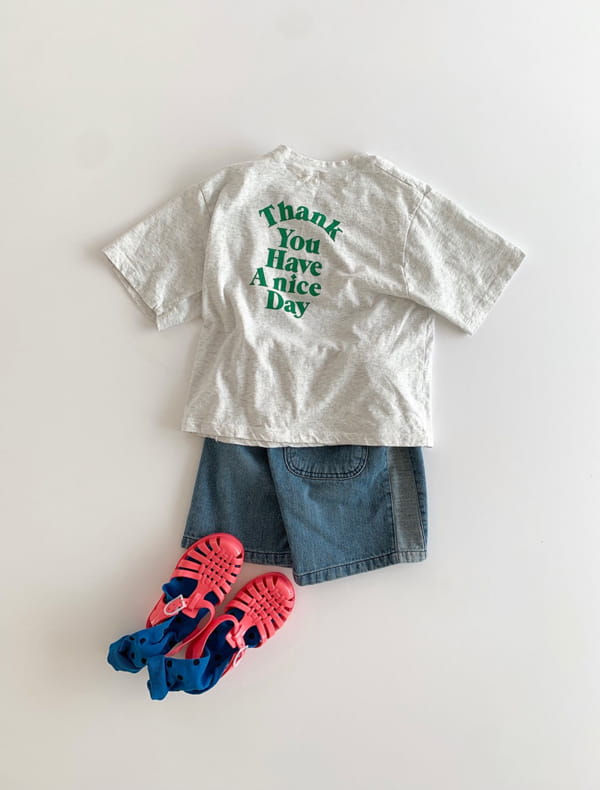 LITTLE COLLI - Korean Children Fashion - #Kfashion4kids - Line Denim Shorts - 2