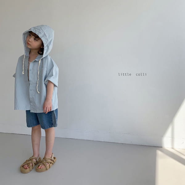 LITTLE COLLI - Korean Children Fashion - #Kfashion4kids - Line Denim Shorts - 7