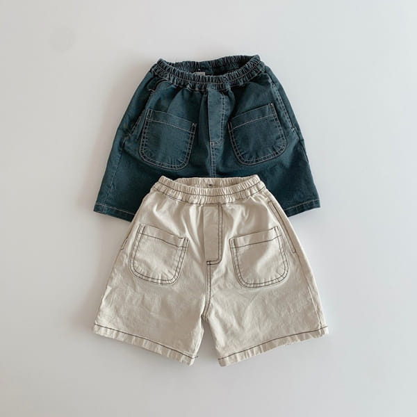 LITTLE COLLI - Korean Children Fashion - #Kfashion4kids - Span Pocket Shorts - 3