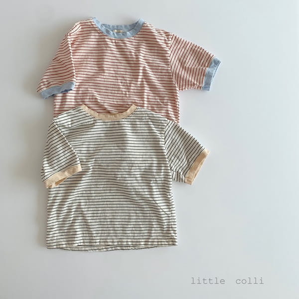 LITTLE COLLI - Korean Children Fashion - #Kfashion4kids - Color Stipes Tee - 10