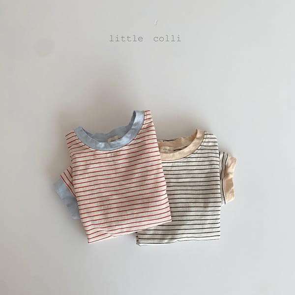 LITTLE COLLI - Korean Children Fashion - #Kfashion4kids - Color Stipes Tee - 2