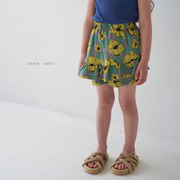 LITTLE COLLI - Korean Children Fashion - #Kfashion4kids - Flower Skirt Shorts