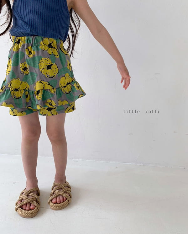 LITTLE COLLI - Korean Children Fashion - #Kfashion4kids - Flower Skirt Shorts - 2