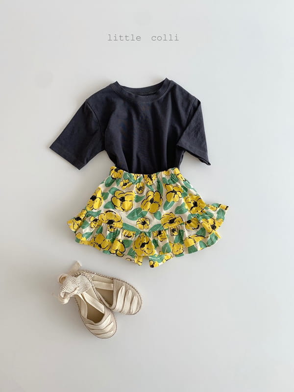 LITTLE COLLI - Korean Children Fashion - #Kfashion4kids - Flower Skirt Shorts - 9