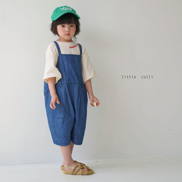 LITTLE COLLI - Korean Children Fashion - #Kfashion4kids - Bbang Dduck Denim Dungarees
