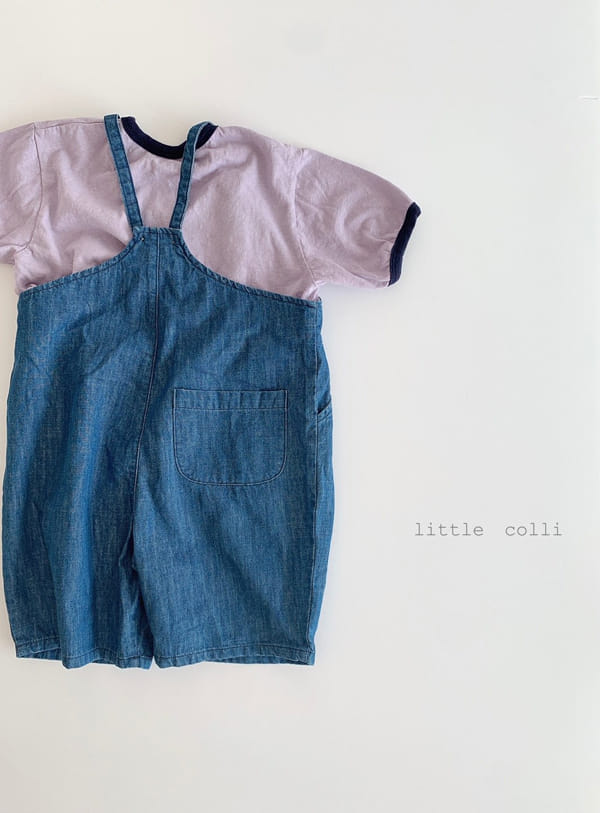 LITTLE COLLI - Korean Children Fashion - #Kfashion4kids - Bbang Dduck Denim Dungarees - 10