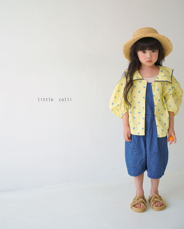LITTLE COLLI - Korean Children Fashion - #Kfashion4kids - Bbang Dduck Denim Dungarees - 3