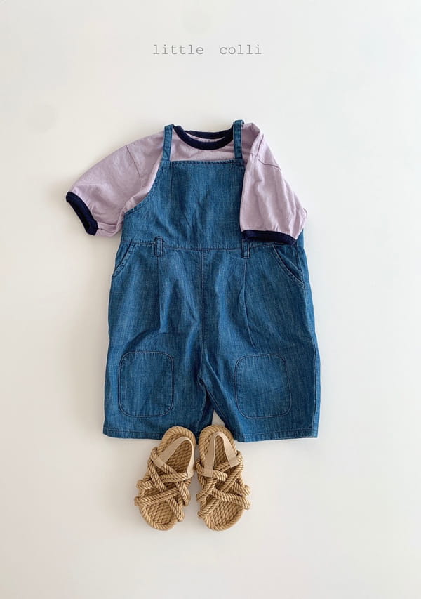 LITTLE COLLI - Korean Children Fashion - #Kfashion4kids - Bbang Dduck Denim Dungarees - 9