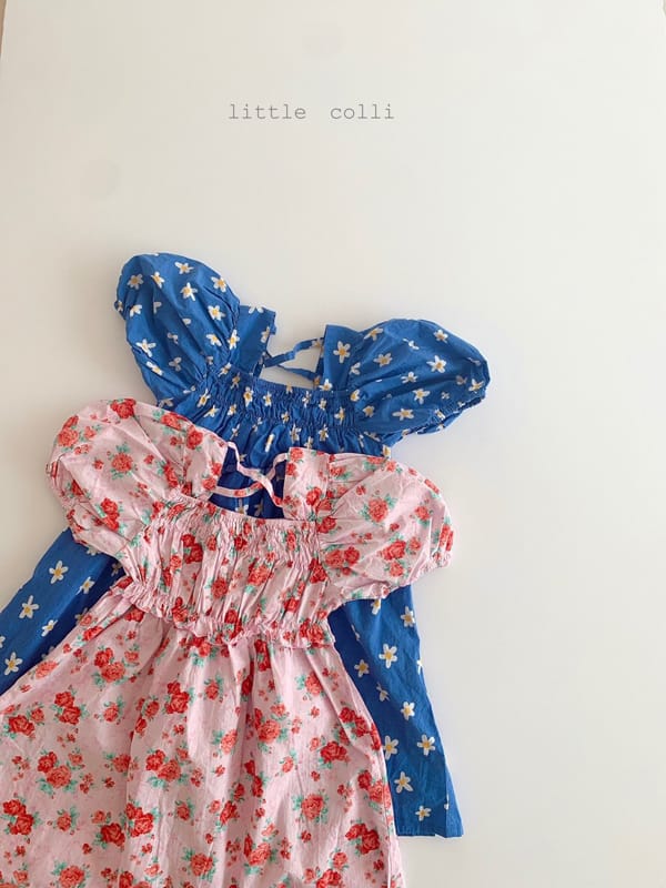 LITTLE COLLI - Korean Children Fashion - #Kfashion4kids - Lilly Flower One-piece - 11