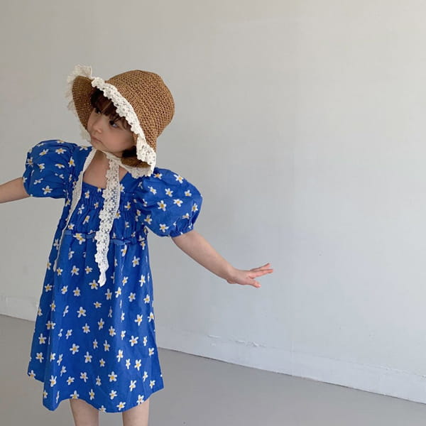 LITTLE COLLI - Korean Children Fashion - #Kfashion4kids - Lilly Flower One-piece - 4