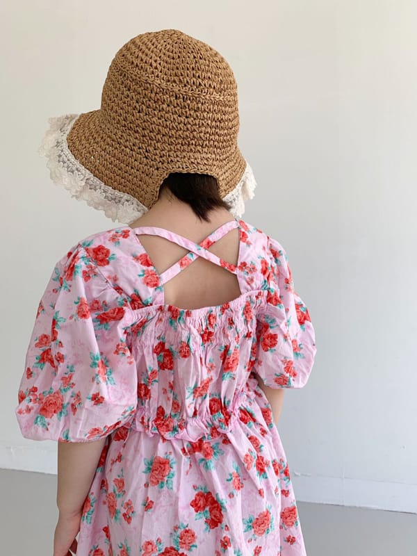 LITTLE COLLI - Korean Children Fashion - #Kfashion4kids - Lilly Flower One-piece - 6
