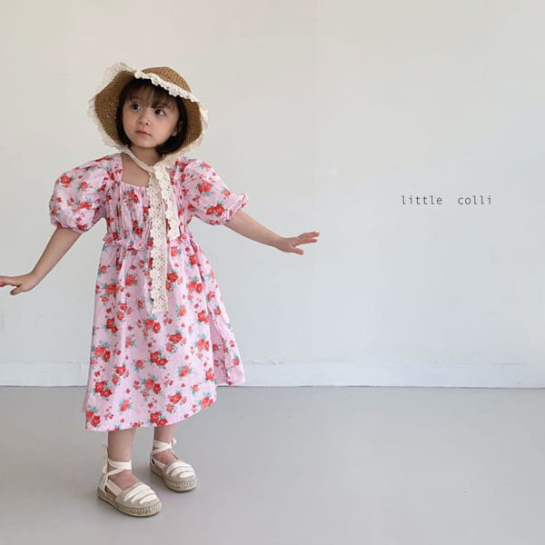 LITTLE COLLI - Korean Children Fashion - #Kfashion4kids - Lilly Flower One-piece - 7