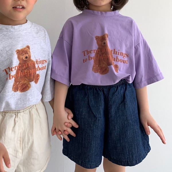 LITTLE COLLI - Korean Children Fashion - #Kfashion4kids - Teddy Bear Tee - 10