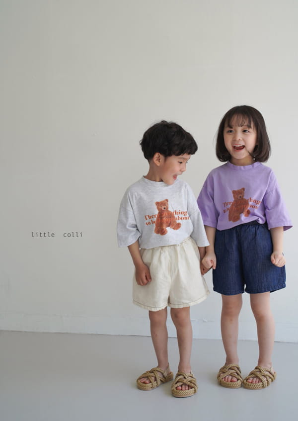 LITTLE COLLI - Korean Children Fashion - #Kfashion4kids - Teddy Bear Tee - 3