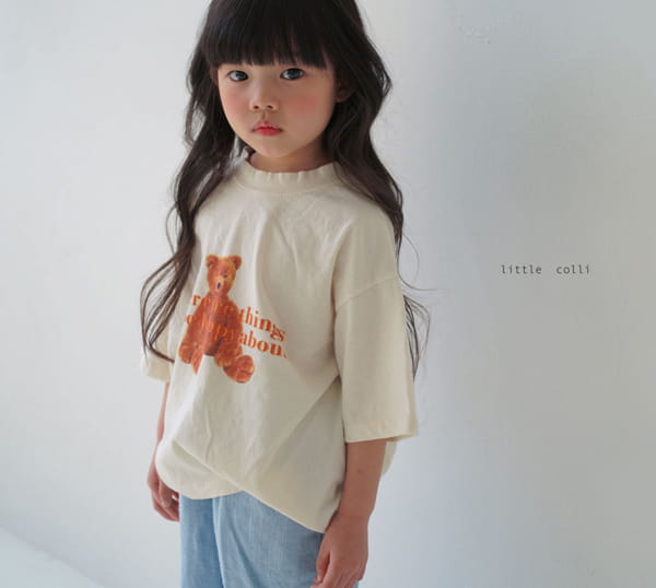 LITTLE COLLI - Korean Children Fashion - #Kfashion4kids - Teddy Bear Tee - 5