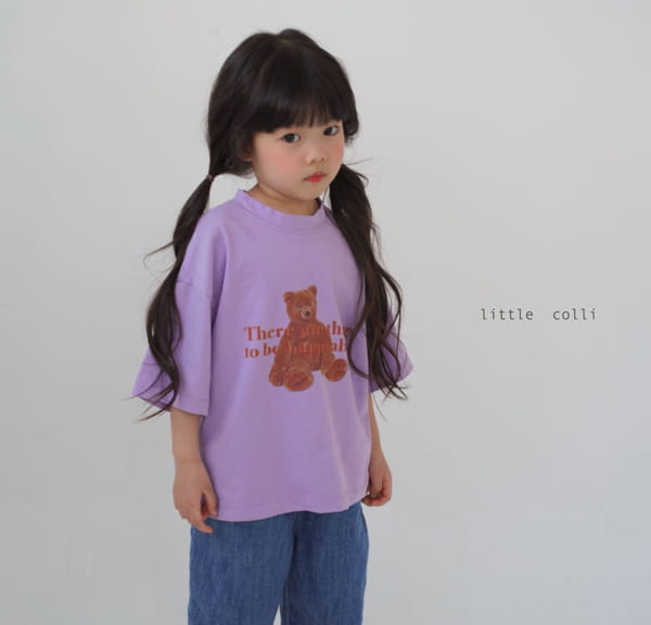 LITTLE COLLI - Korean Children Fashion - #Kfashion4kids - Teddy Bear Tee - 6