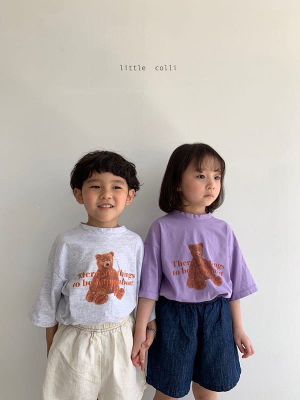 LITTLE COLLI - Korean Children Fashion - #Kfashion4kids - Teddy Bear Tee - 7