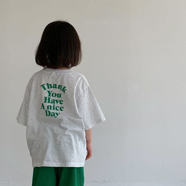 LITTLE COLLI - Korean Children Fashion - #Kfashion4kids - Thank You Tee