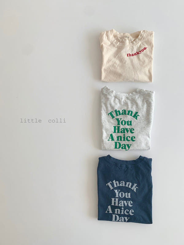 LITTLE COLLI - Korean Children Fashion - #Kfashion4kids - Thank You Tee - 3