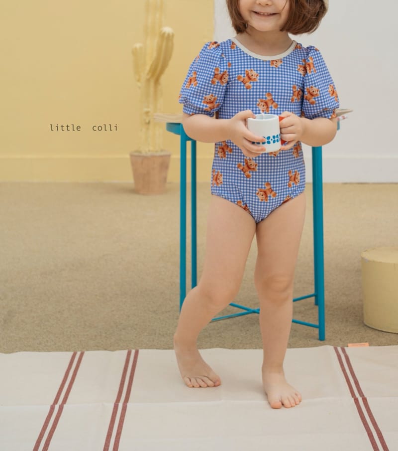 LITTLE COLLI - Korean Children Fashion - #Kfashion4kids - Puff Bear Swimwear - 2