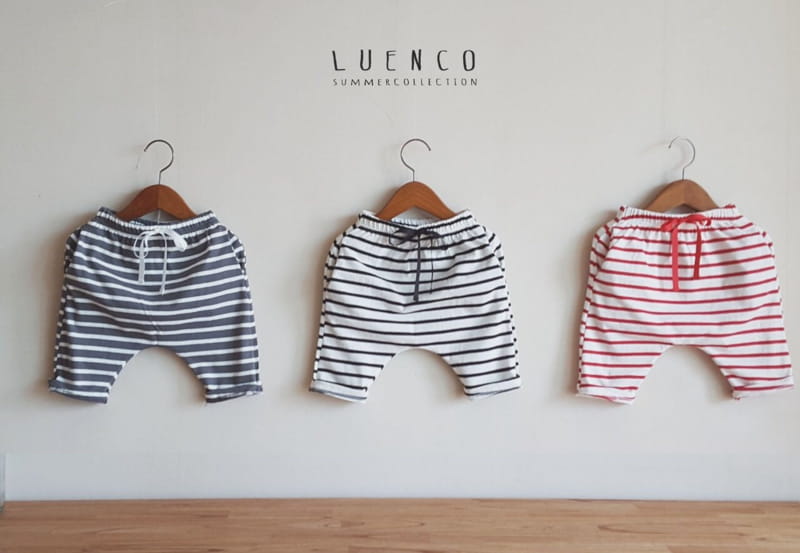 LUENCO - Korean Children Fashion - #Kfashion4kids - Stripes Capri Baggy Pants
