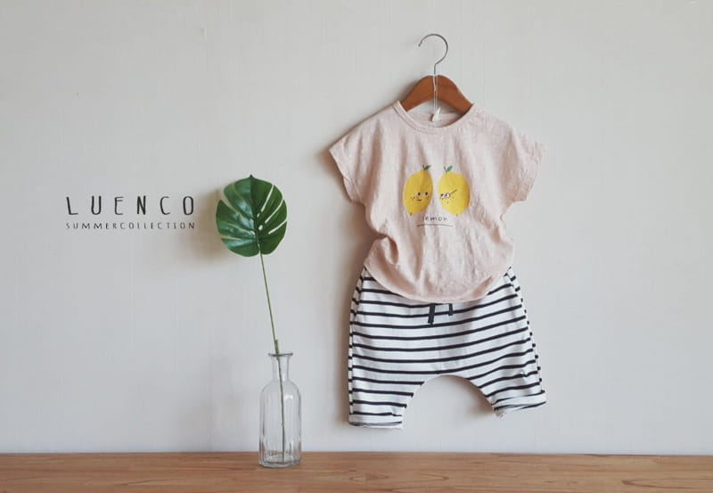 LUENCO - Korean Children Fashion - #Kfashion4kids - Stripes Capri Baggy Pants - 2