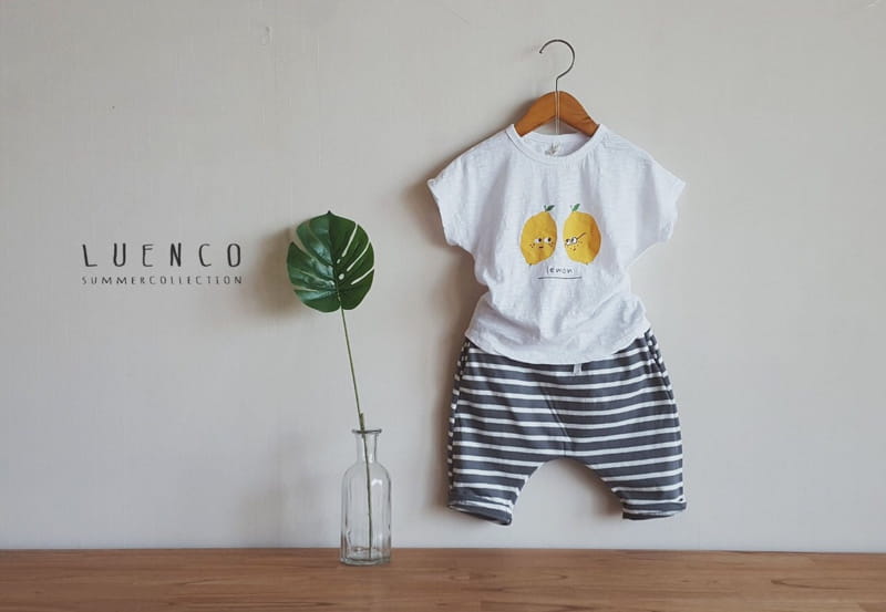 LUENCO - Korean Children Fashion - #Kfashion4kids - Stripes Capri Baggy Pants - 3