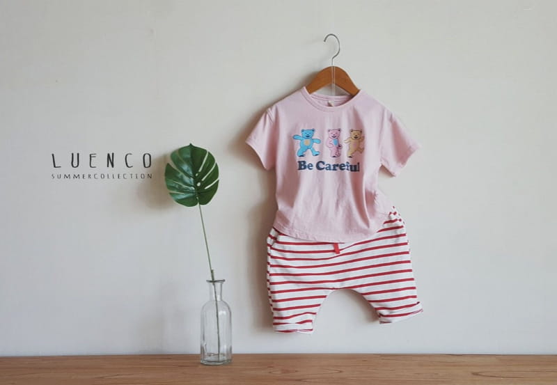 LUENCO - Korean Children Fashion - #Kfashion4kids - Stripes Capri Baggy Pants - 4