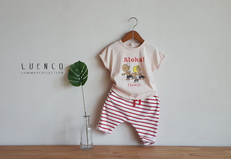 LUENCO - Korean Children Fashion - #Kfashion4kids - Stripes Capri Baggy Pants - 6