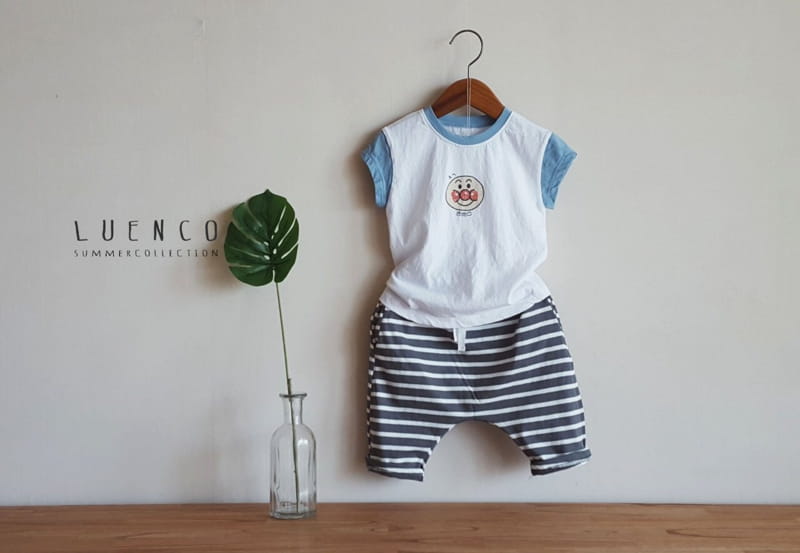 LUENCO - Korean Children Fashion - #Kfashion4kids - Stripes Capri Baggy Pants - 7