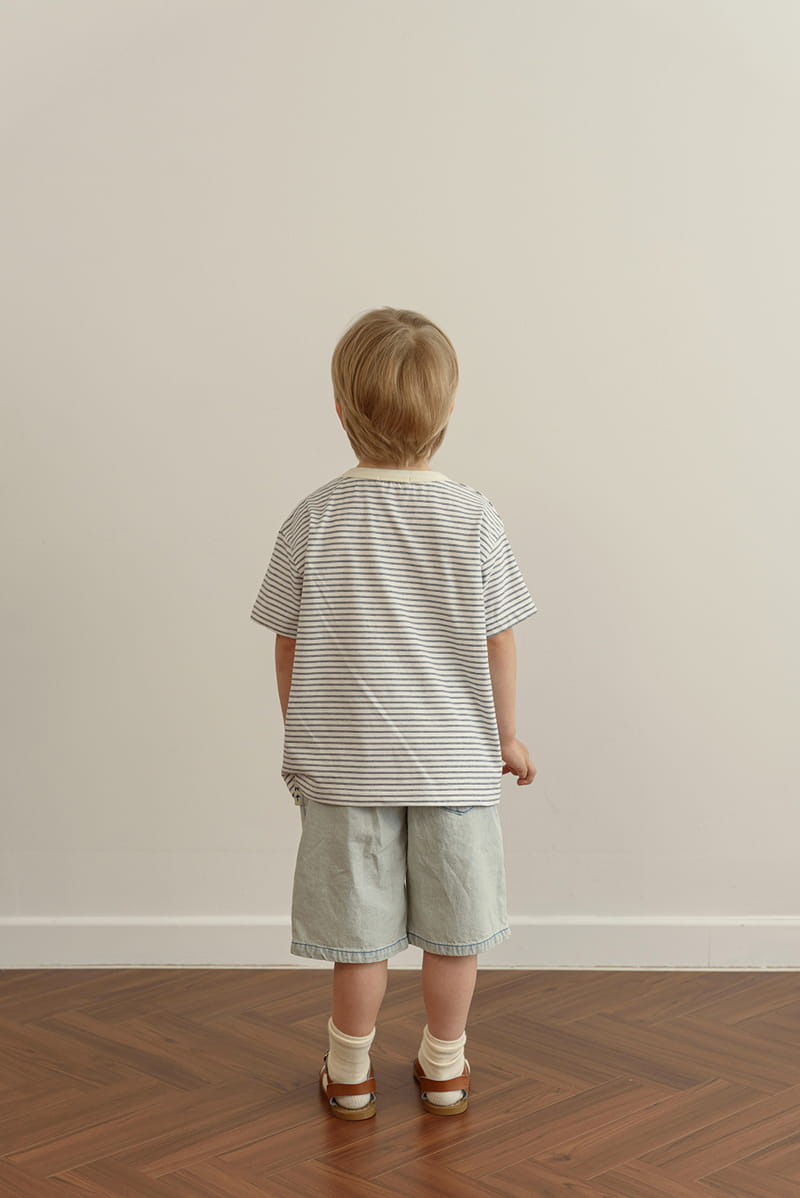 MAMANOTA - Korean Children Fashion - #Kfashion4kids - Flor Denim Shorts - 4