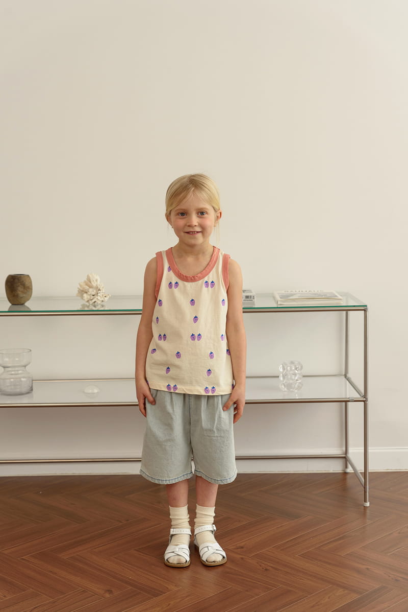 MAMANOTA - Korean Children Fashion - #Kfashion4kids - Flor Denim Shorts - 5