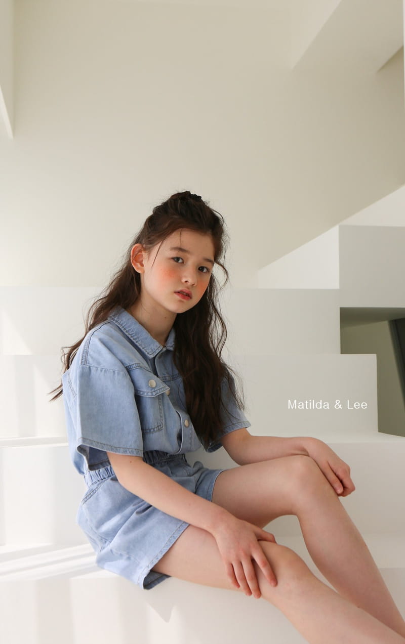 MATILDA & LEE - Korean Children Fashion - #Kfashion4kids - Denim Jumpsuit