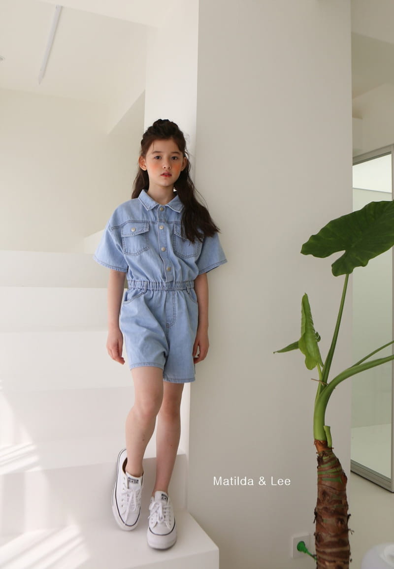 MATILDA & LEE - Korean Children Fashion - #Kfashion4kids - Denim Jumpsuit - 2