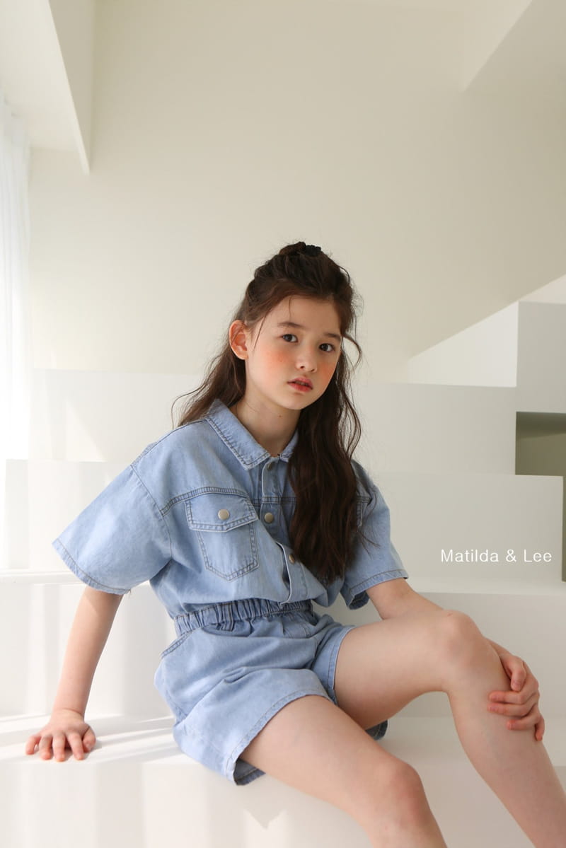 MATILDA & LEE - Korean Children Fashion - #Kfashion4kids - Denim Jumpsuit - 6