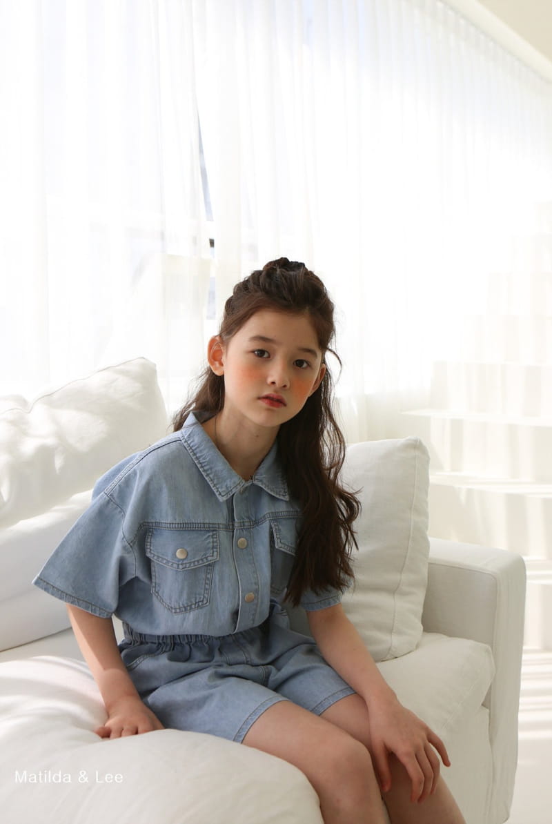 MATILDA & LEE - Korean Children Fashion - #Kfashion4kids - Denim Jumpsuit - 8