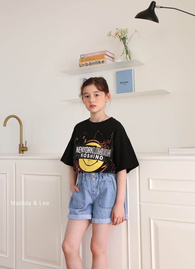 MATILDA & LEE - Korean Children Fashion - #Kfashion4kids - Wide Roll-up Shorts - 6