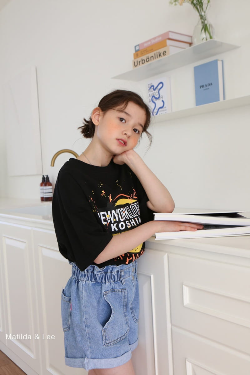 MATILDA & LEE - Korean Children Fashion - #Kfashion4kids - Wide Roll-up Shorts - 9