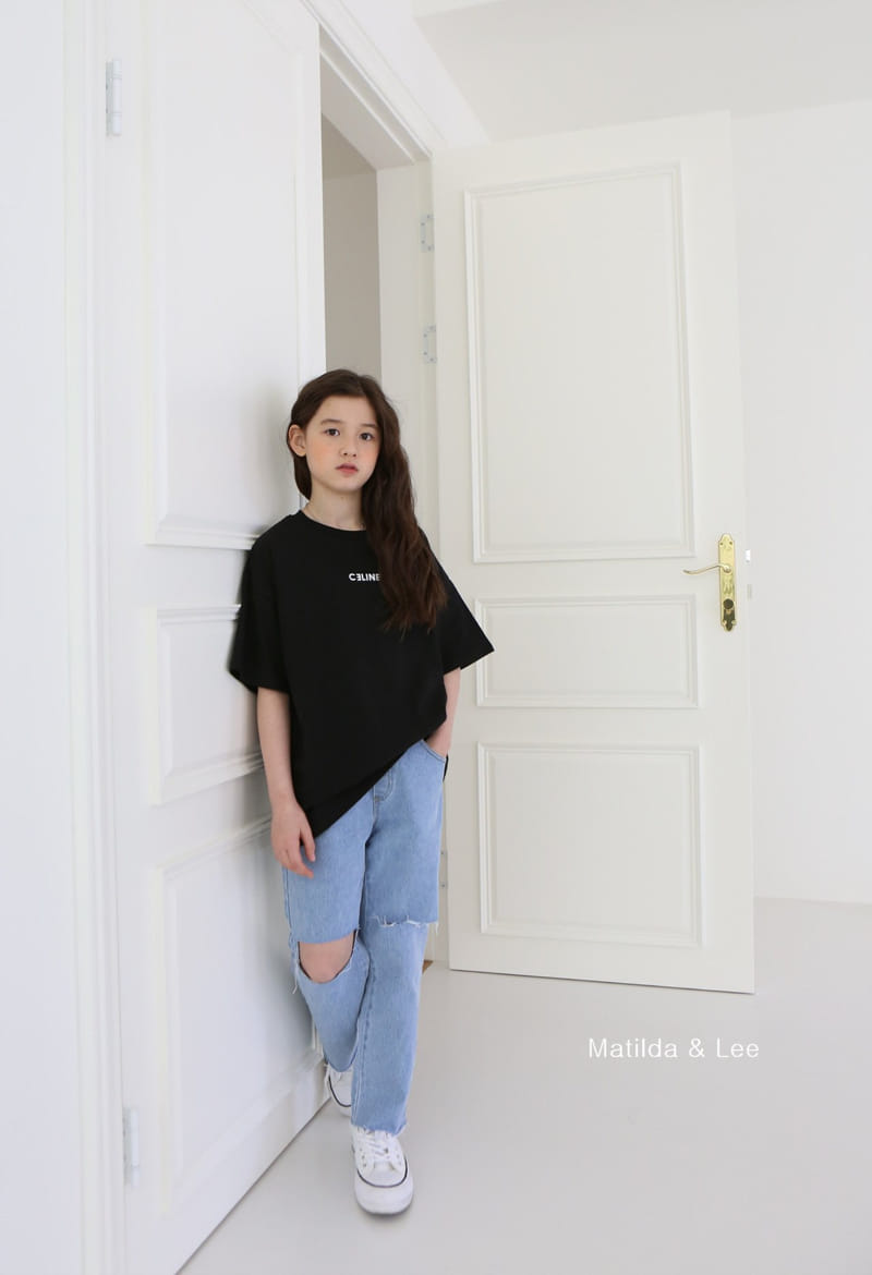 MATILDA & LEE - Korean Children Fashion - #Kfashion4kids - Slit Jeans - 3