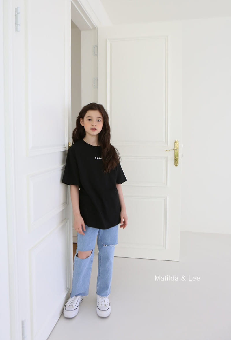 MATILDA & LEE - Korean Children Fashion - #Kfashion4kids - Slit Jeans - 5