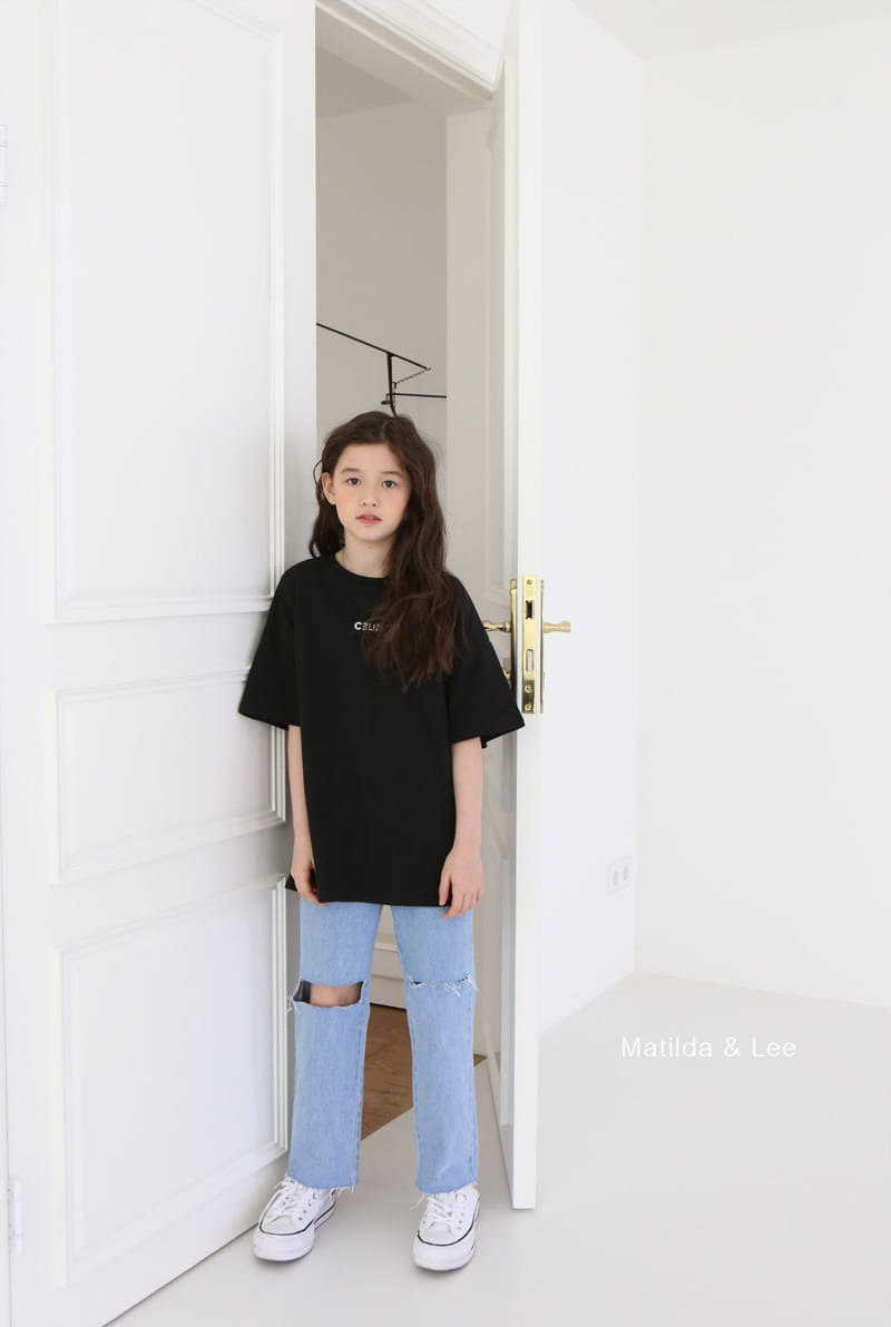 MATILDA & LEE - Korean Children Fashion - #Kfashion4kids - Slit Jeans - 6