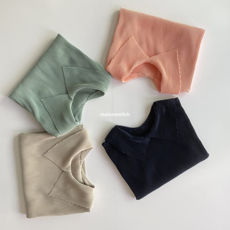 MELON SWITCH - Korean Children Fashion - #Kfashion4kids - Pleats Collar Tee - 5