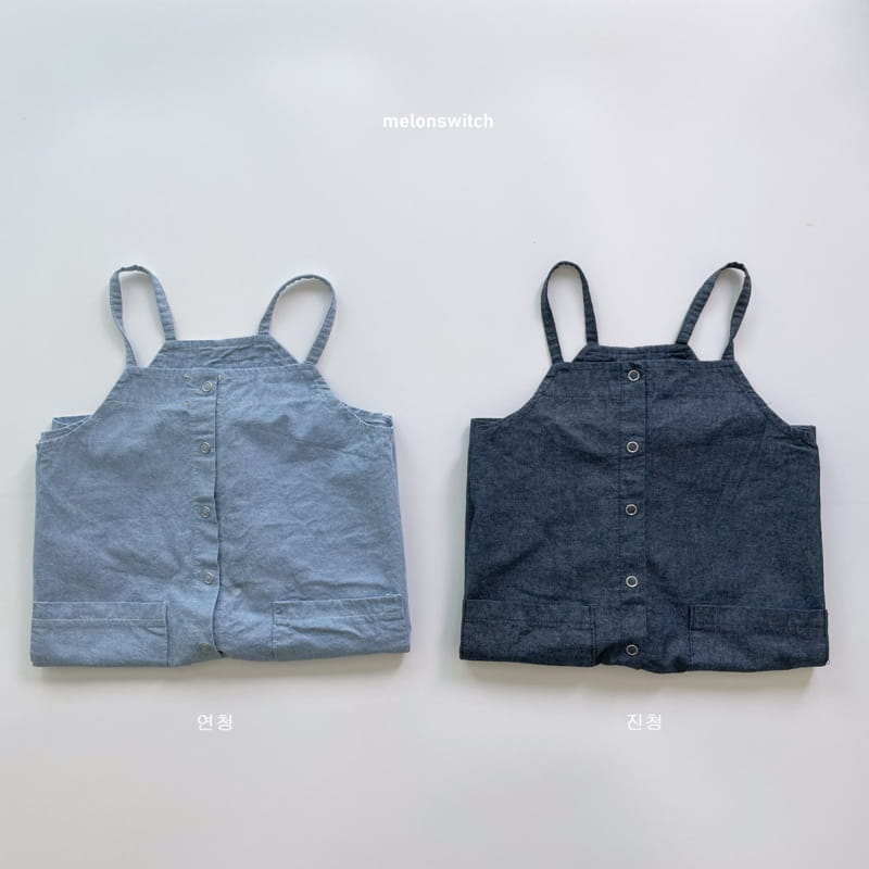 MELON SWITCH - Korean Children Fashion - #Kfashion4kids - Milk Dungarees