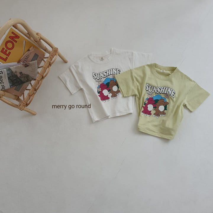 MERRY GO ROUND - Korean Children Fashion - #Kfashion4kids - Sunshine Bear Tee - 9