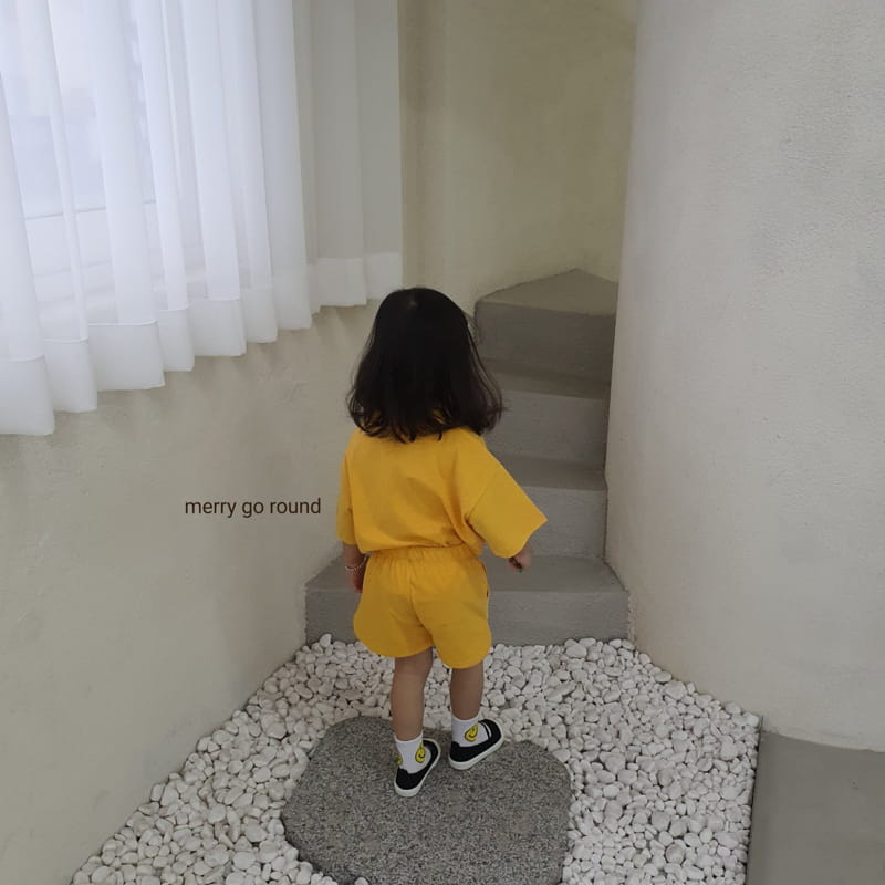 MERRY GO ROUND - Korean Children Fashion - #Kfashion4kids - Sunday Smile Top Bottom set - 11