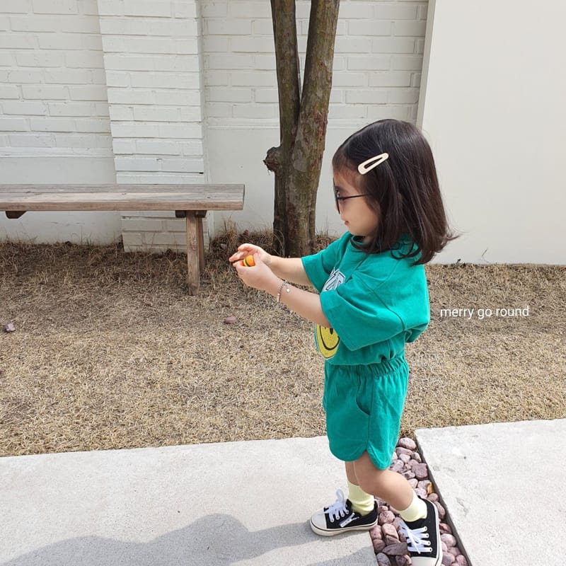 MERRY GO ROUND - Korean Children Fashion - #Kfashion4kids - Sunday Smile Top Bottom set - 6