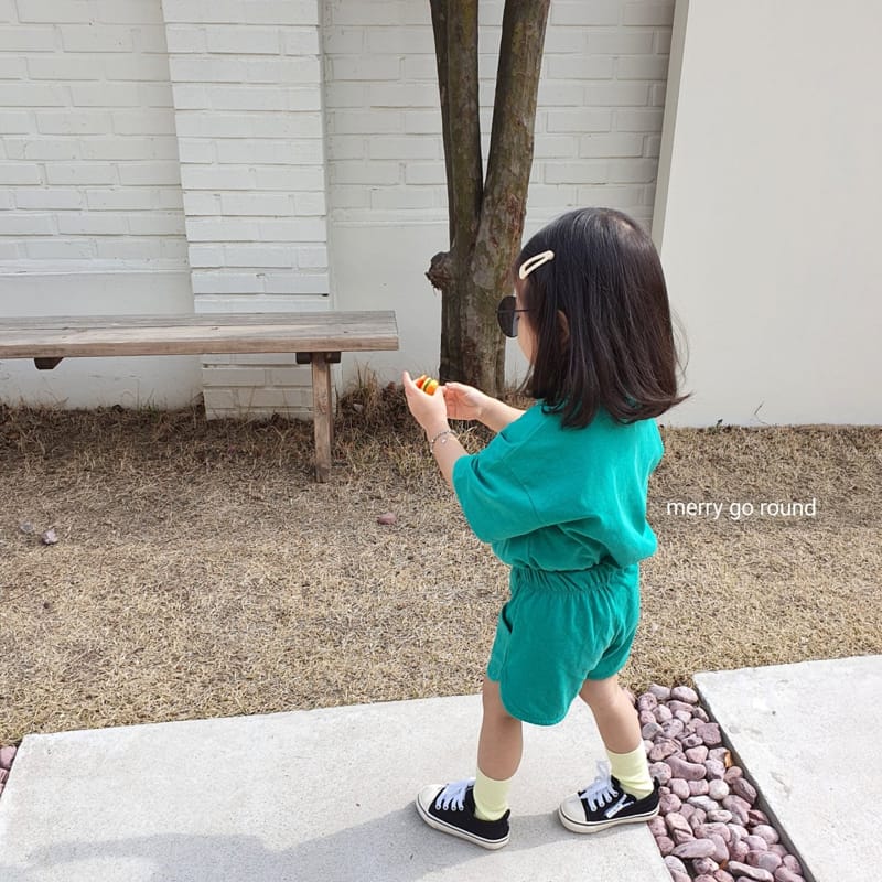 MERRY GO ROUND - Korean Children Fashion - #Kfashion4kids - Sunday Smile Top Bottom set - 7