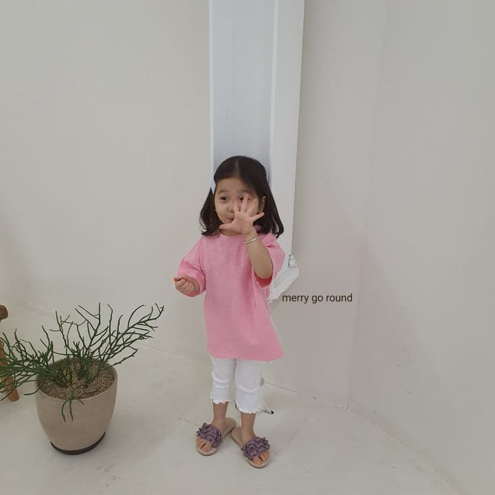 MERRY GO ROUND - Korean Children Fashion - #Kfashion4kids - Slab Box Long Tee - 4